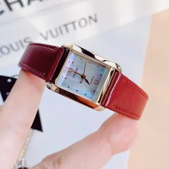 New! Citizen Burgundy 22mm Strap Watch - www.armafbd.com display picture 2